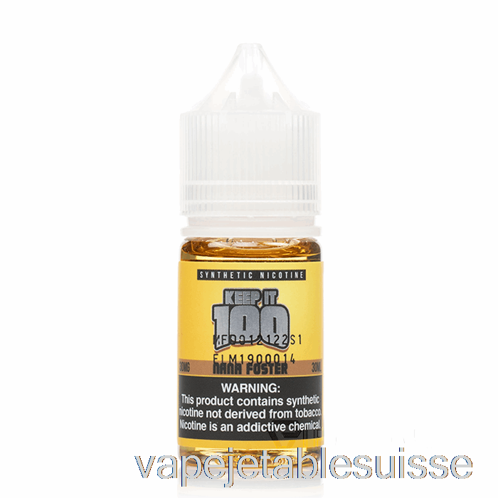 Vape Suisse Nana Foster Salts - Gardez-le 100 - 30 Ml 30 Mg